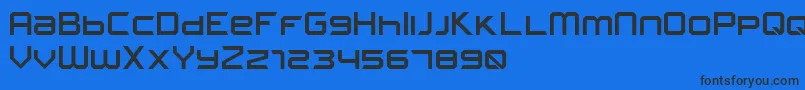 FROSTBITE Narrow Font – Black Fonts on Blue Background