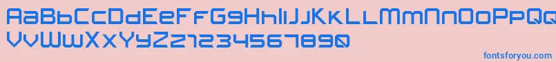 FROSTBITE Narrow Font – Blue Fonts on Pink Background