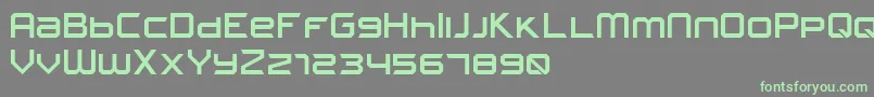 FROSTBITE Narrow Font – Green Fonts on Gray Background