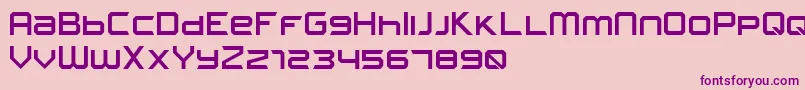 FROSTBITE Narrow Font – Purple Fonts on Pink Background