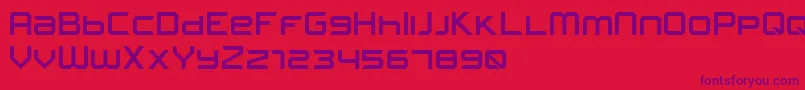 FROSTBITE Narrow Font – Purple Fonts on Red Background