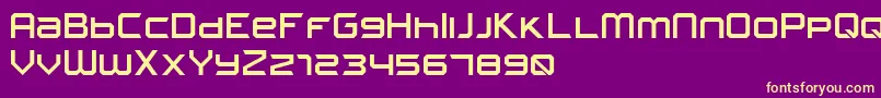 FROSTBITE Narrow Font – Yellow Fonts on Purple Background