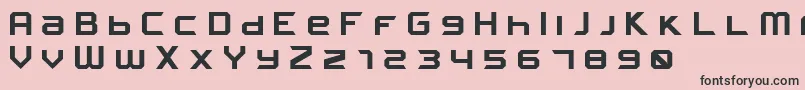 FROSTBITE Wide Bold Font – Black Fonts on Pink Background