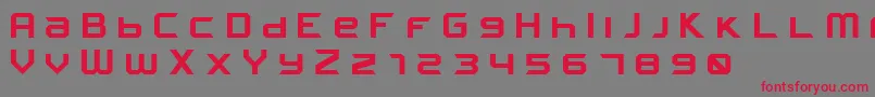 FROSTBITE Wide Bold Font – Red Fonts on Gray Background