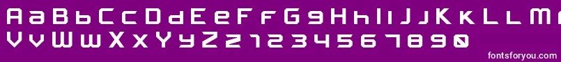FROSTBITE Wide Bold Font – White Fonts on Purple Background