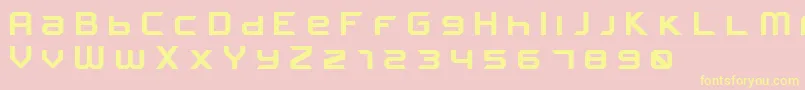 FROSTBITE Wide Bold Font – Yellow Fonts on Pink Background