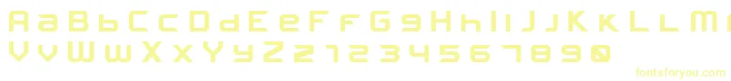 フォントFROSTBITE Wide Bold – 黄色のフォント