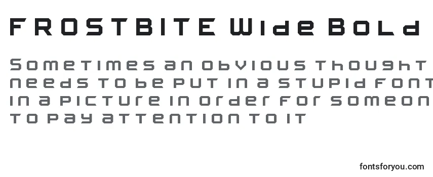 FROSTBITE Wide Bold Font