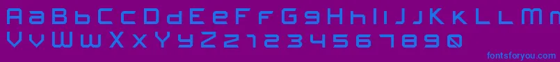 FROSTBITE Wide Font – Blue Fonts on Purple Background