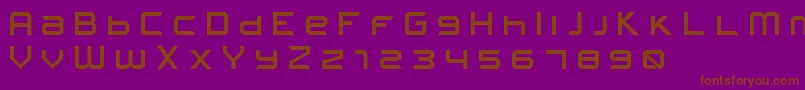 FROSTBITE Wide Font – Brown Fonts on Purple Background