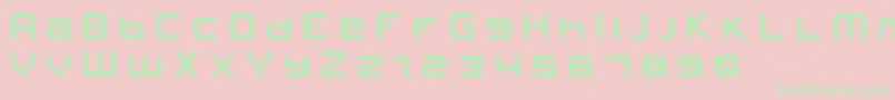 FROSTBITE Wide Font – Green Fonts on Pink Background