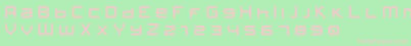 FROSTBITE Wide Font – Pink Fonts on Green Background