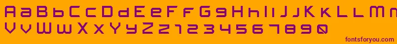 FROSTBITE Wide Font – Purple Fonts on Orange Background