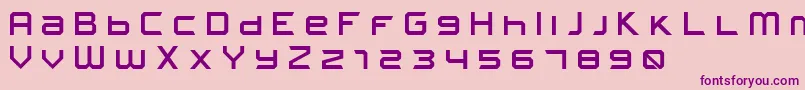 FROSTBITE Wide Font – Purple Fonts on Pink Background