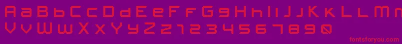 FROSTBITE Wide Font – Red Fonts on Purple Background