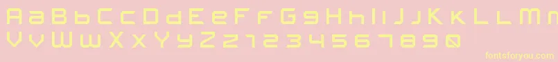 FROSTBITE Wide Font – Yellow Fonts on Pink Background