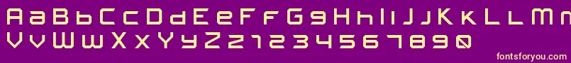 FROSTBITE Wide Font – Yellow Fonts on Purple Background