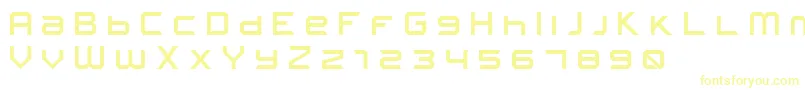 FROSTBITE Wide Font – Yellow Fonts on White Background