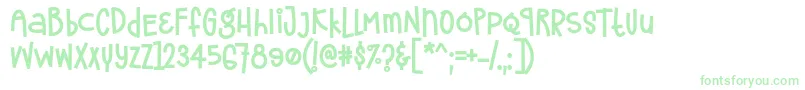 フォントFrostela Font by 7NTypes – 白い背景に緑のフォント