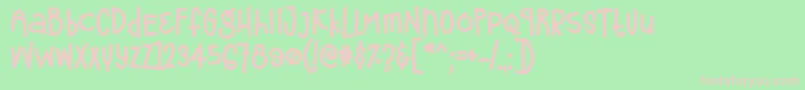 Frostela Font by 7NTypes Font – Pink Fonts on Green Background