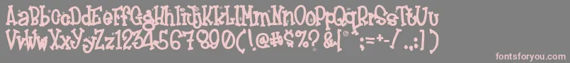 FROSTY   Font – Pink Fonts on Gray Background