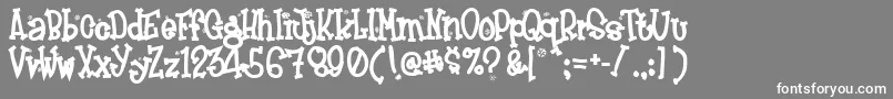 FROSTY   Font – White Fonts on Gray Background