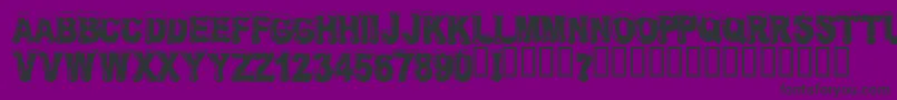 FROSW    Font – Black Fonts on Purple Background