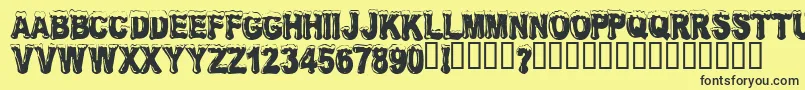 FROSW    Font – Black Fonts on Yellow Background