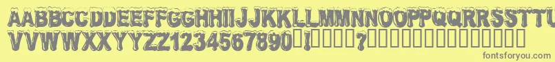 FROSW    Font – Gray Fonts on Yellow Background