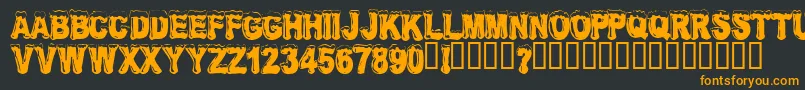 FROSW    Font – Orange Fonts on Black Background