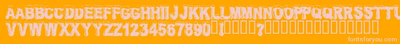 FROSW    Font – Pink Fonts on Orange Background