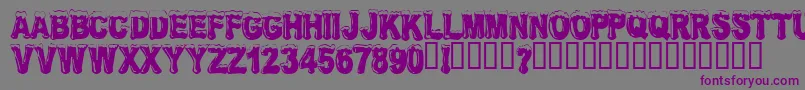 FROSW    Font – Purple Fonts on Gray Background