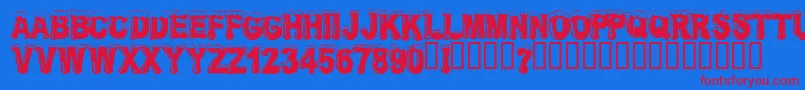 FROSW    Font – Red Fonts on Blue Background