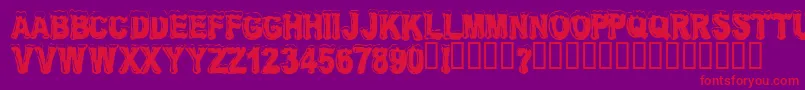 FROSW    Font – Red Fonts on Purple Background