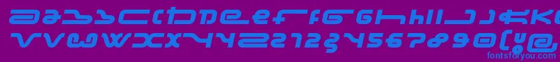 frozdotre Font – Blue Fonts on Purple Background