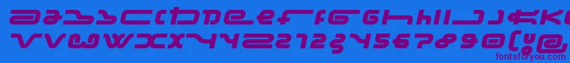 frozdotre Font – Purple Fonts on Blue Background