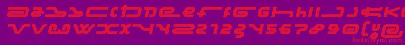 frozdotre Font – Red Fonts on Purple Background