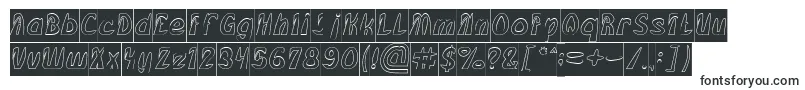 FROZEN ICE Hollow Inverse-Schriftart – Schriftarten, die mit F beginnen