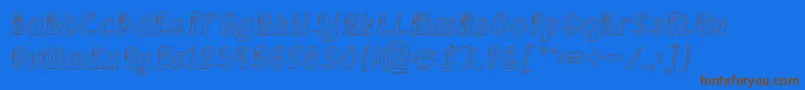 Lisätietoja FROZEN ICE Hollow-fontista FROZEN ICE Hollow-fontti – ruskeat fontit sinisellä taustalla