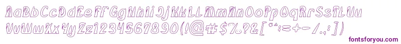 FROZEN ICE Hollow Font – Purple Fonts