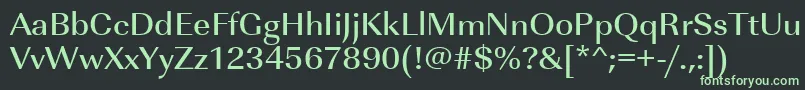 Urwimperialtmedwid Font – Green Fonts on Black Background