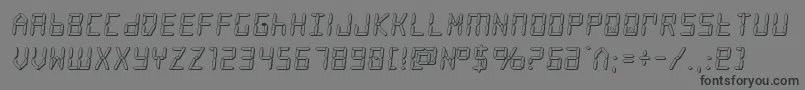 frozencrystal3d Font – Black Fonts on Gray Background
