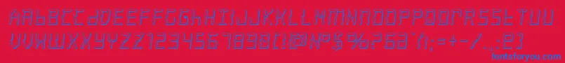 frozencrystal3d Font – Blue Fonts on Red Background