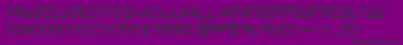 frozencrystalacad Font – Black Fonts on Purple Background
