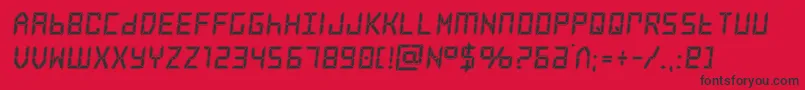 frozencrystalacad Font – Black Fonts on Red Background