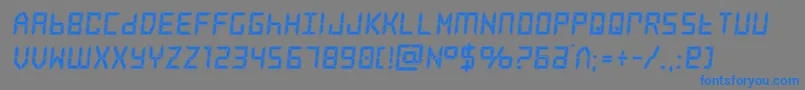 frozencrystalacad Font – Blue Fonts on Gray Background