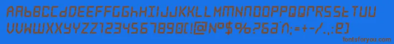 frozencrystalacad-fontti – ruskeat fontit sinisellä taustalla