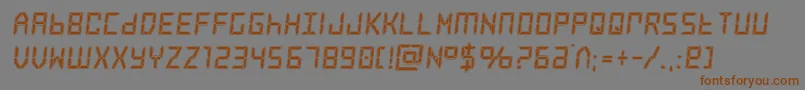 frozencrystalacad Font – Brown Fonts on Gray Background