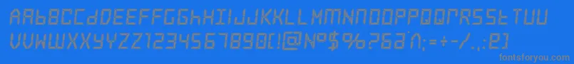 frozencrystalacad Font – Gray Fonts on Blue Background