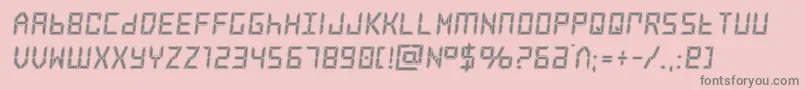 frozencrystalacad Font – Gray Fonts on Pink Background